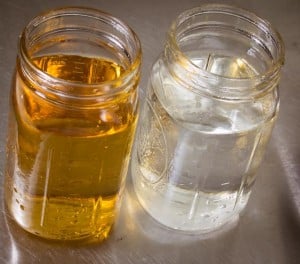 Mason jars double as measuring cups!