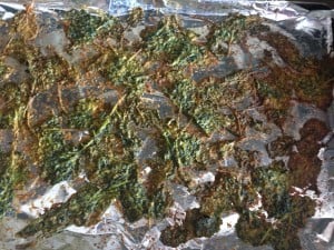 kale is done when leafs are crispy