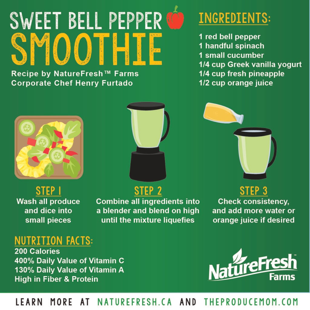 Nature Fresh Farms sweet bell pepper smoothie