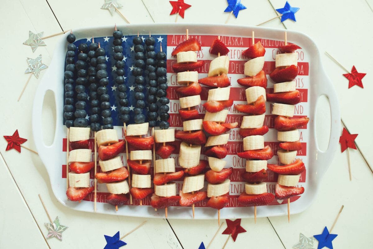 American Flag Fruit Tray