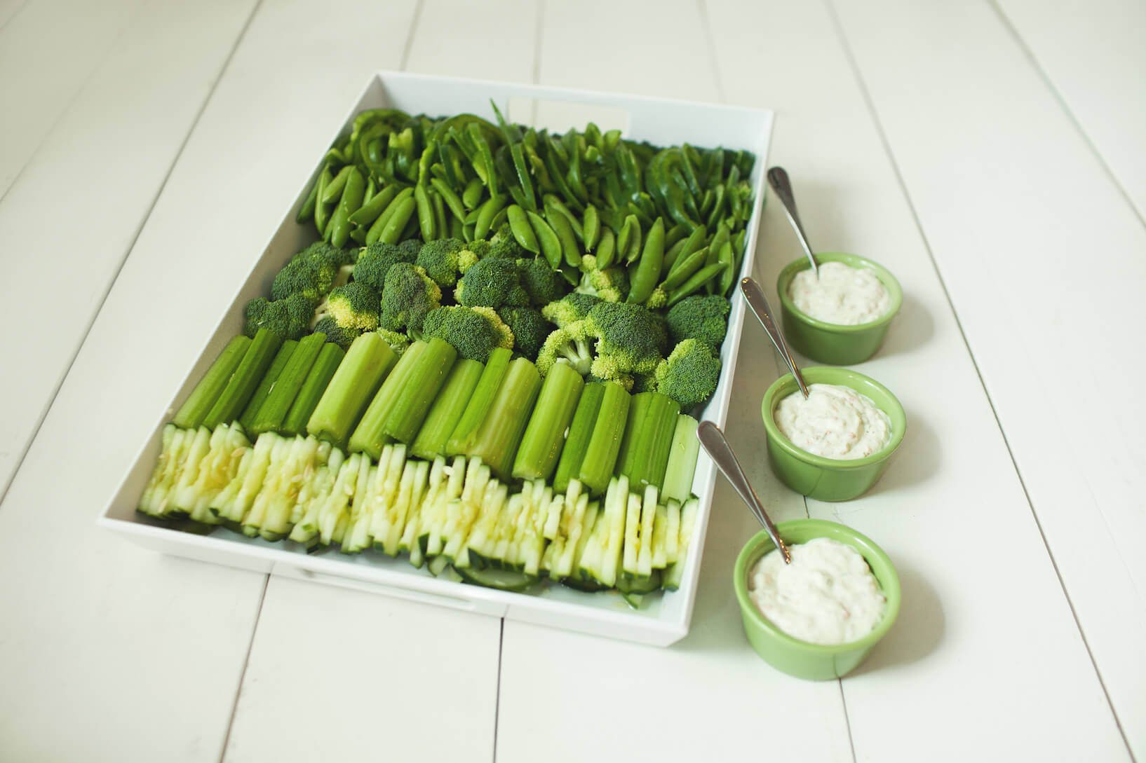 St Patrick's Day Vegetable Tray