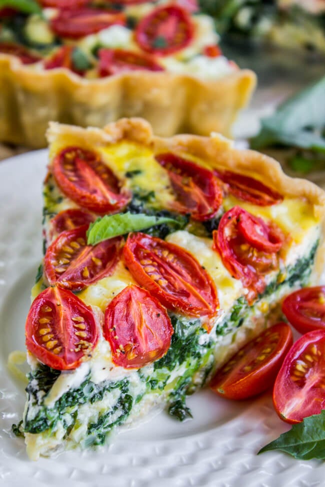 Cherry Tomato, Leek, and Spinach Quiche Cherry Tomato, Leek, and Spinach Quiche