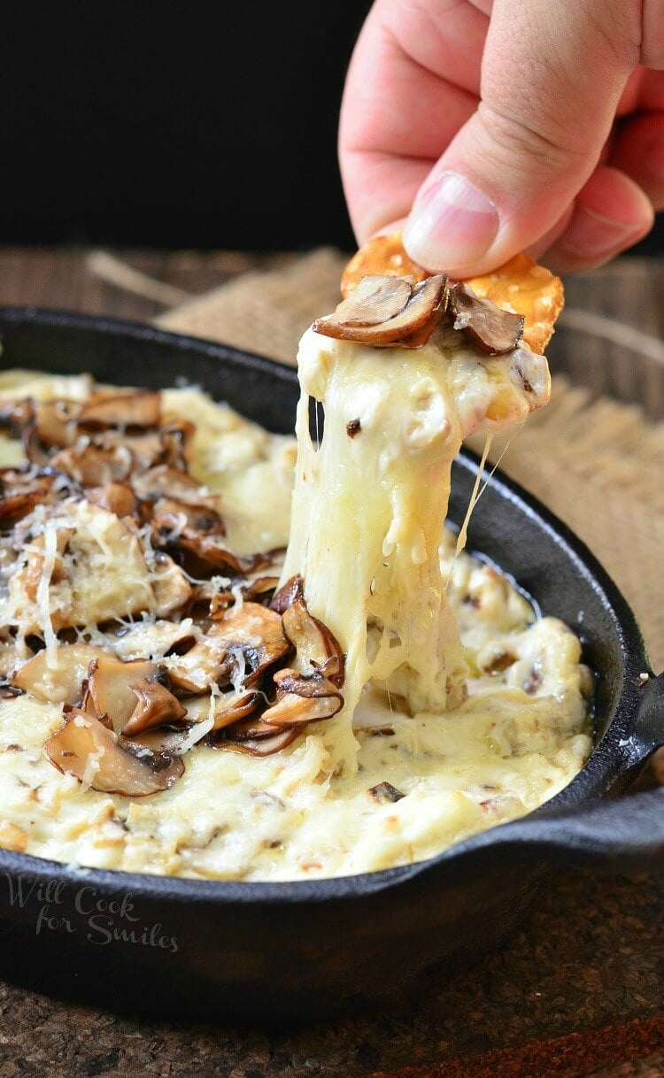 Mushroom Leek and Gruyere Cheese Dip by Will Work for Smiles Mushroom Leek and Gruyere Cheese Dip