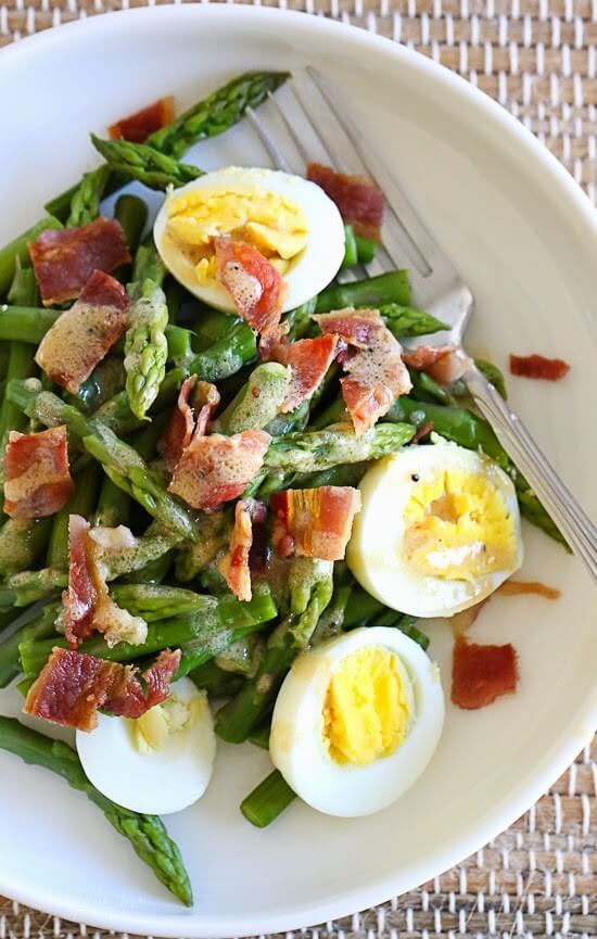 Asparagus, Egg, and Bacon Salad recipe Asparagus, Egg, and Bacon Salad recipe
