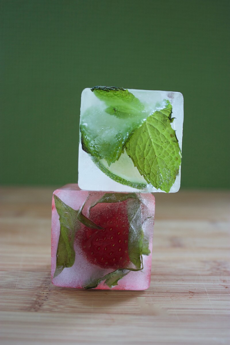 flavored ice cubes