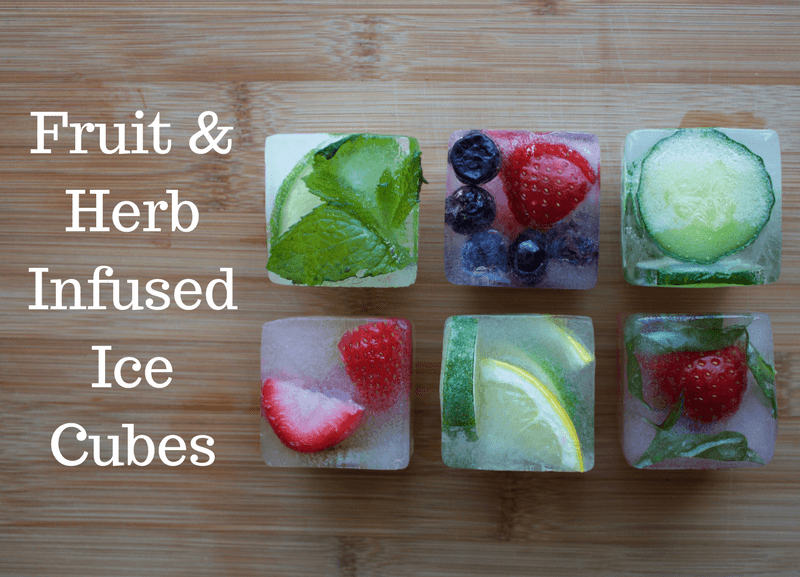 How to make flavored ice cubes with fruits and herbs
