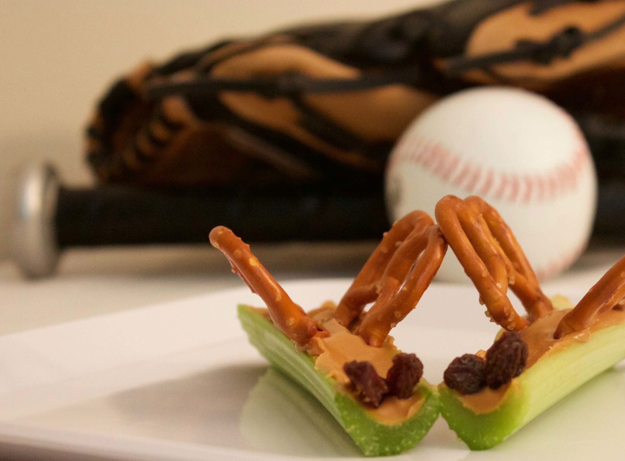 Celery and pretzel butterfly snacks Easy & Nutritious Team Snack Ideas