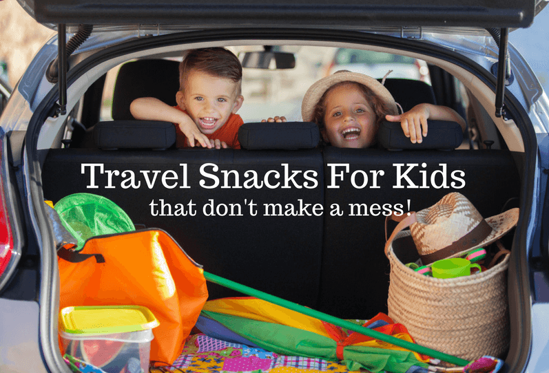 Travel snacks for kids that don't make a mess