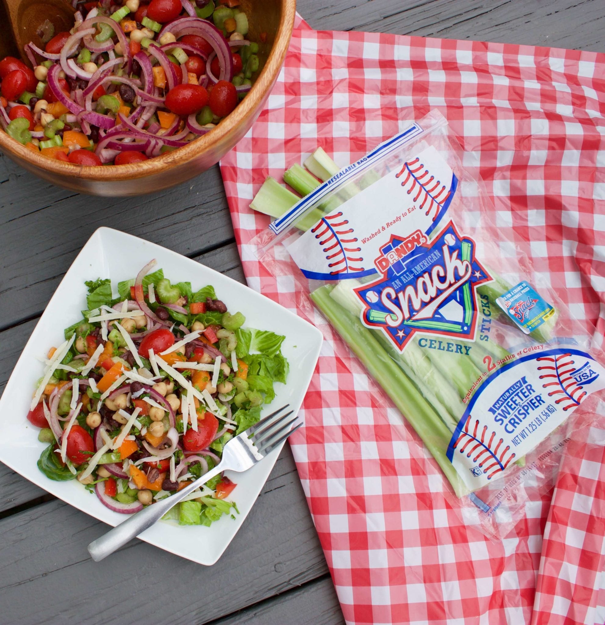 Celery and Red Onion Salad
