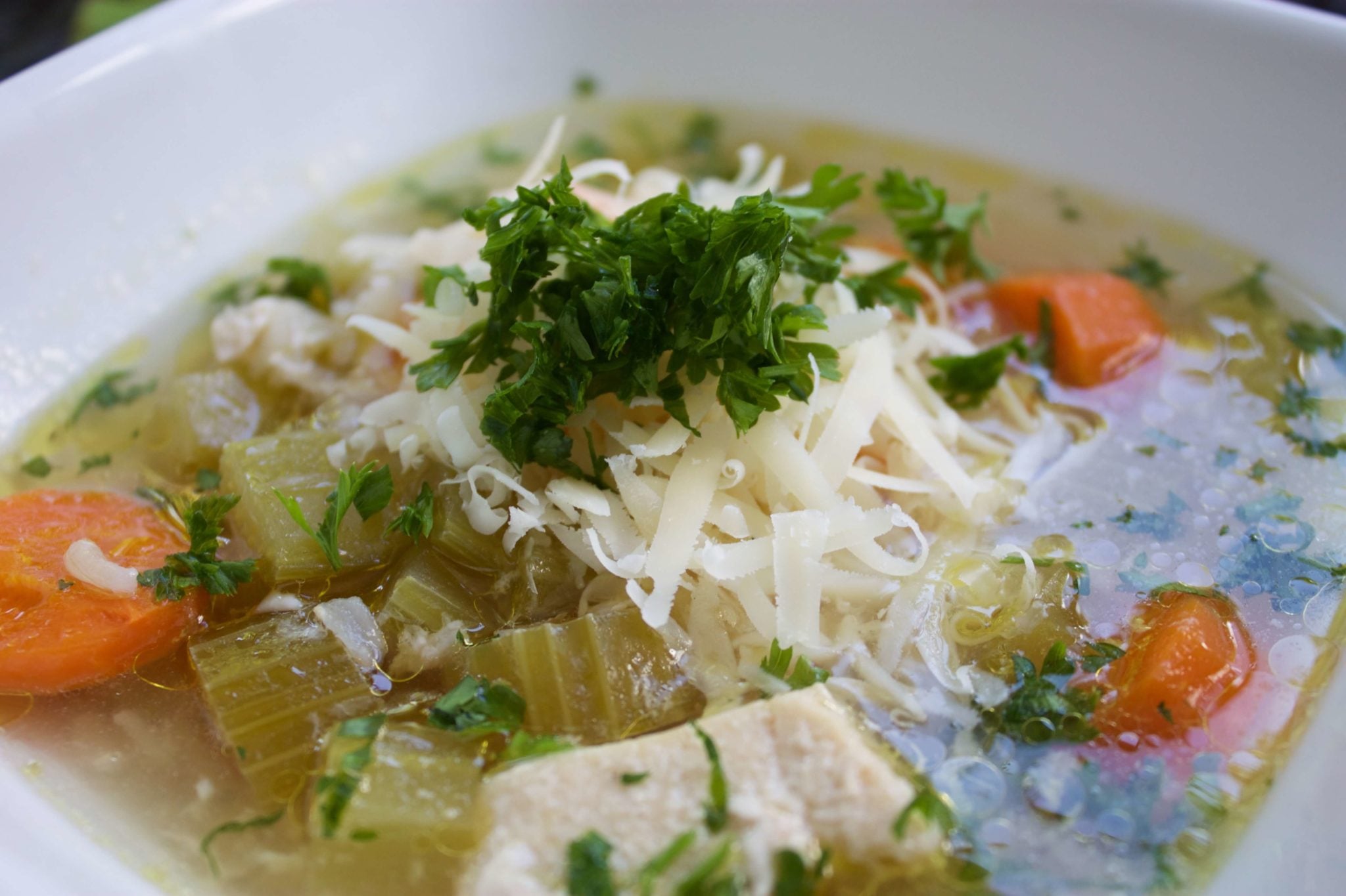 Celery Rice Chicken Soup