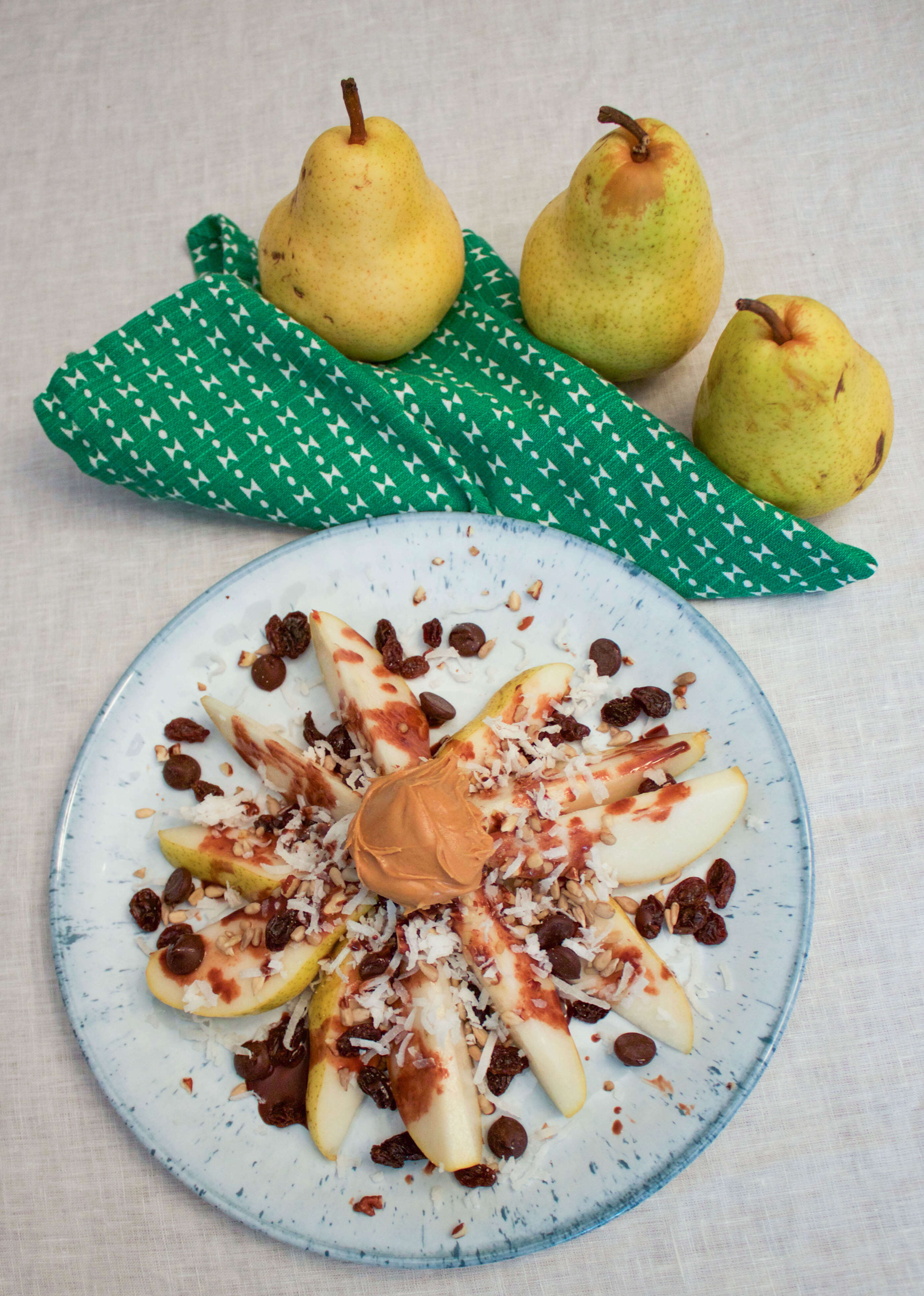 Pear Nachos Pear "Nachos" - Easy After-School Snack Ideas