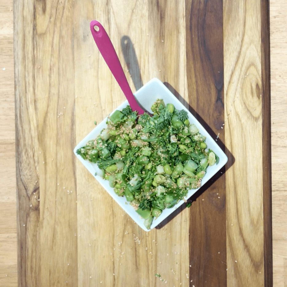 Raw Broccolini Sesame Salad