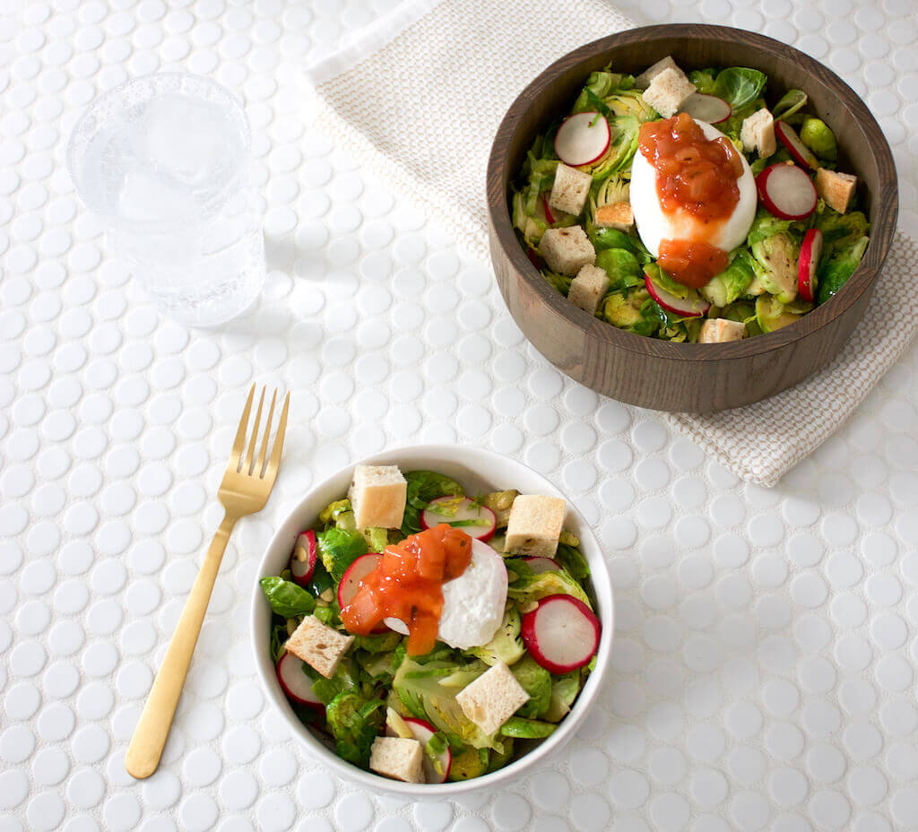 Burrata Cheese and Brussels Sprouts Salad Burrata Cheese and Brussels Sprouts Salad