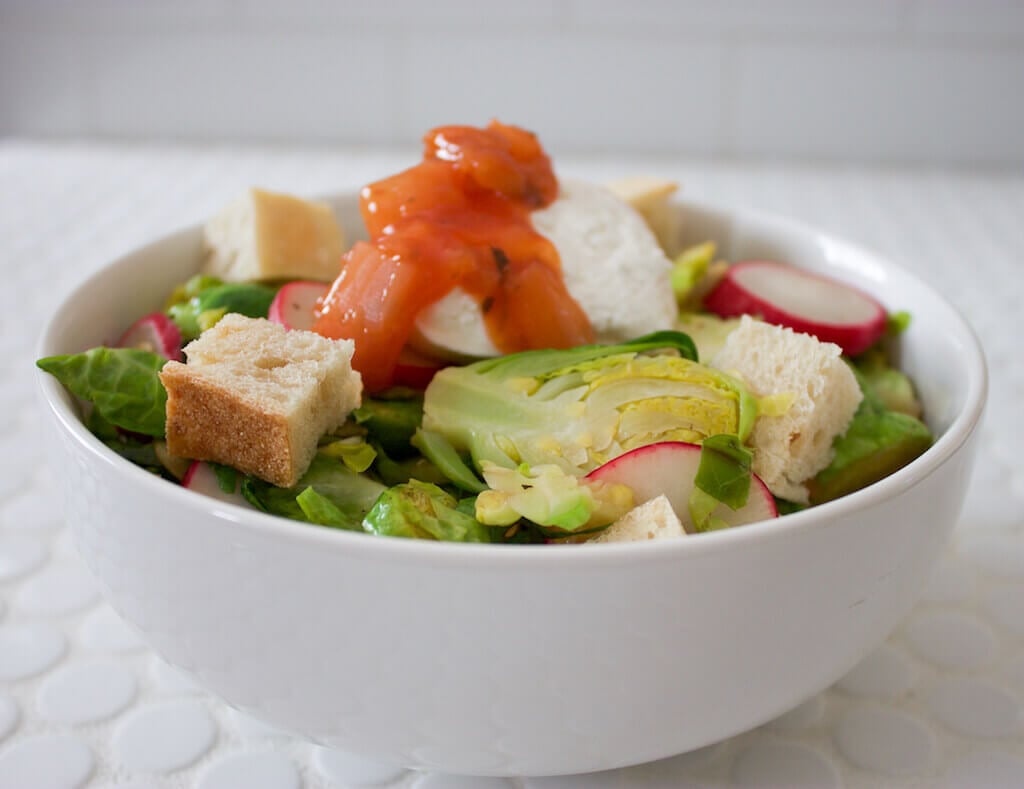 Burrata Cheese and Brussels Sprouts Salad Burrata Cheese and Brussels Sprouts Salad