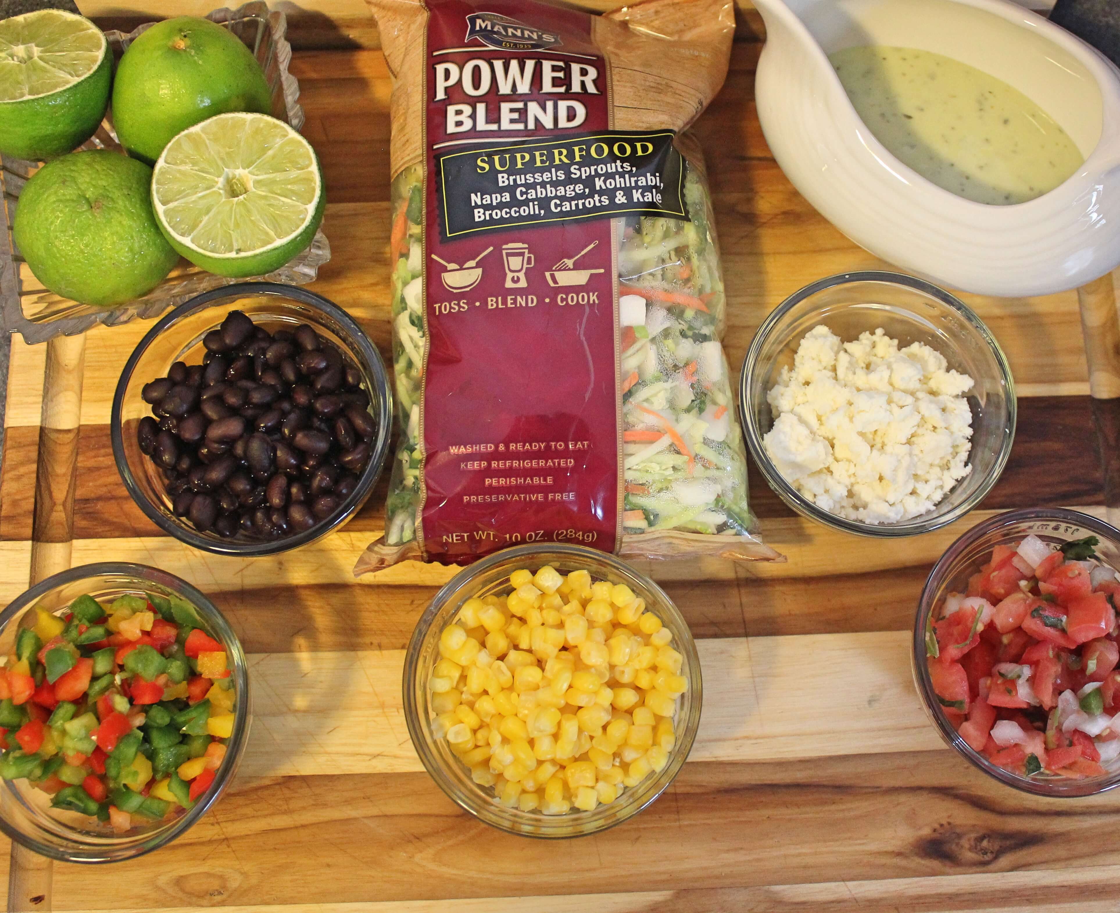 Mexican Power Blend Salad Ingredients for Mexican Slaw Salad