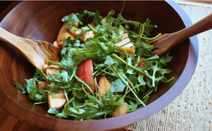 Grilled Pink Lady Apple Salad and Basil Mint Pesto Grilled Pink Lady Apple Salad and Basil Mint Pesto