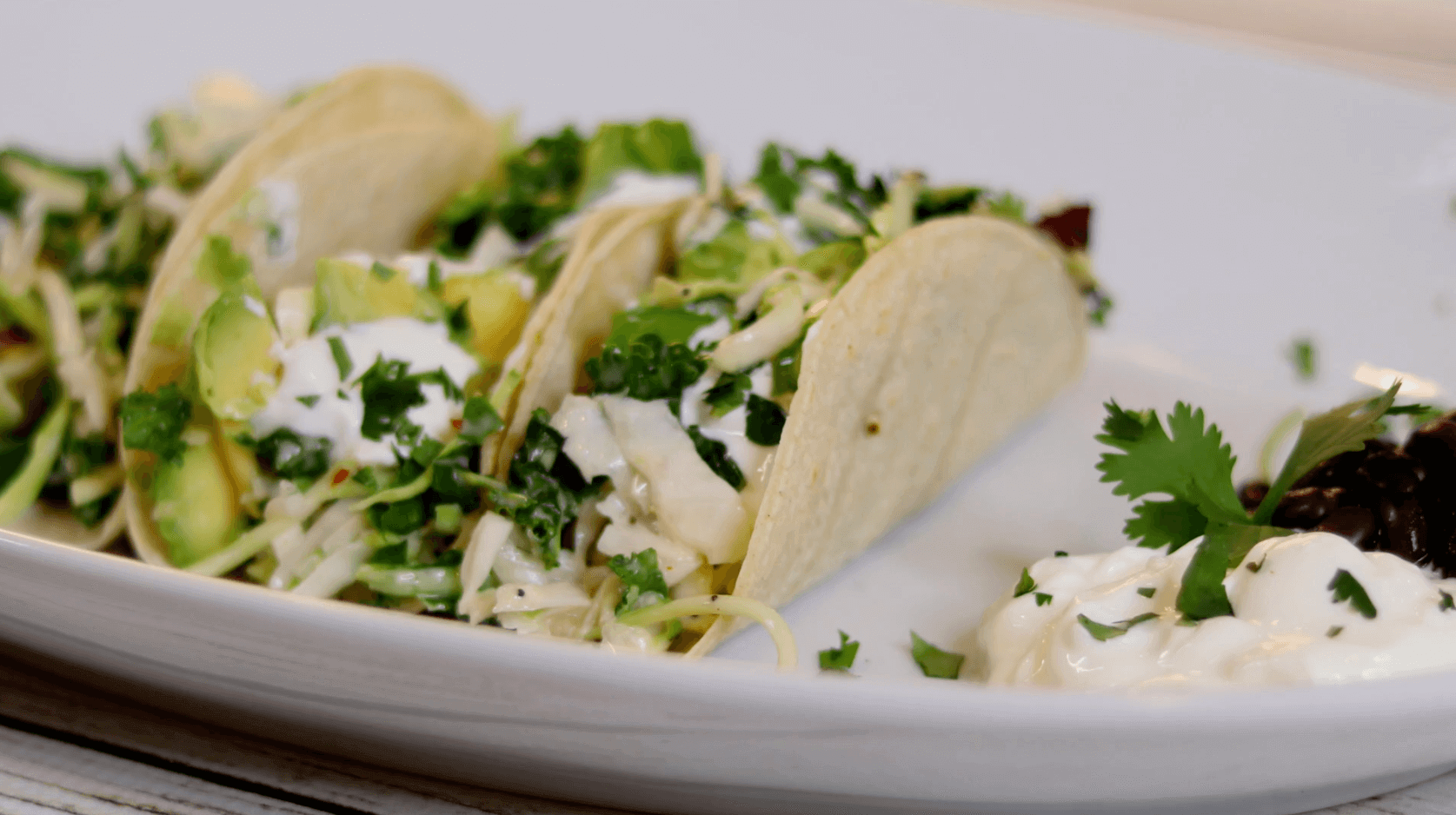 Sweet Kale Fish Tacos