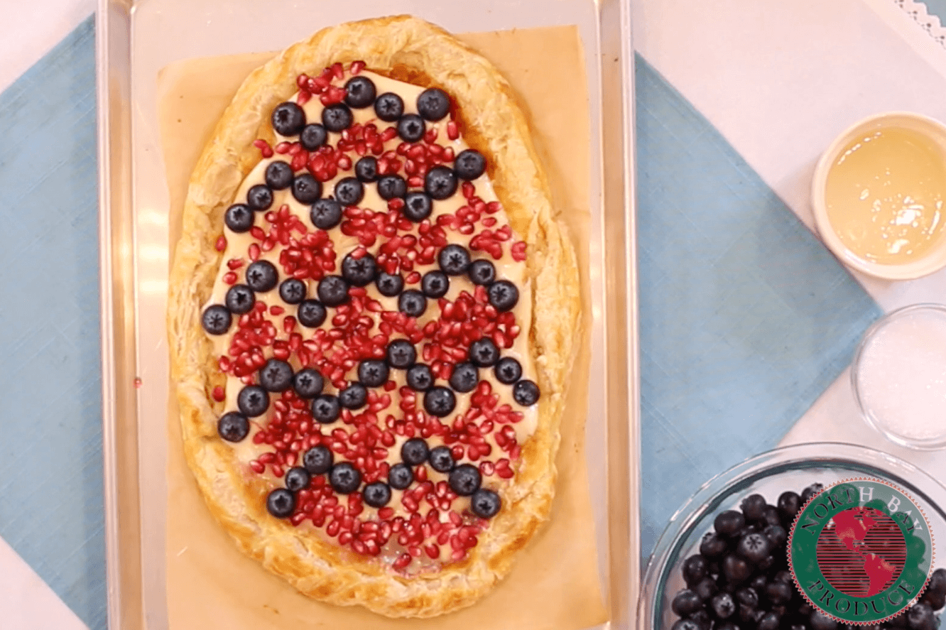 Blueberry and Pomegranate Tart | Easter Dessert Recipe