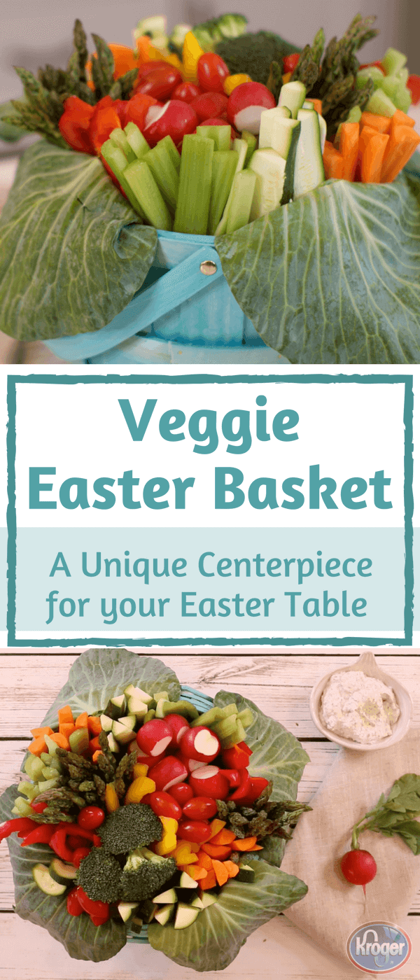 Veggie Easter Basket | A Unique Centerpiece for your Easter Table