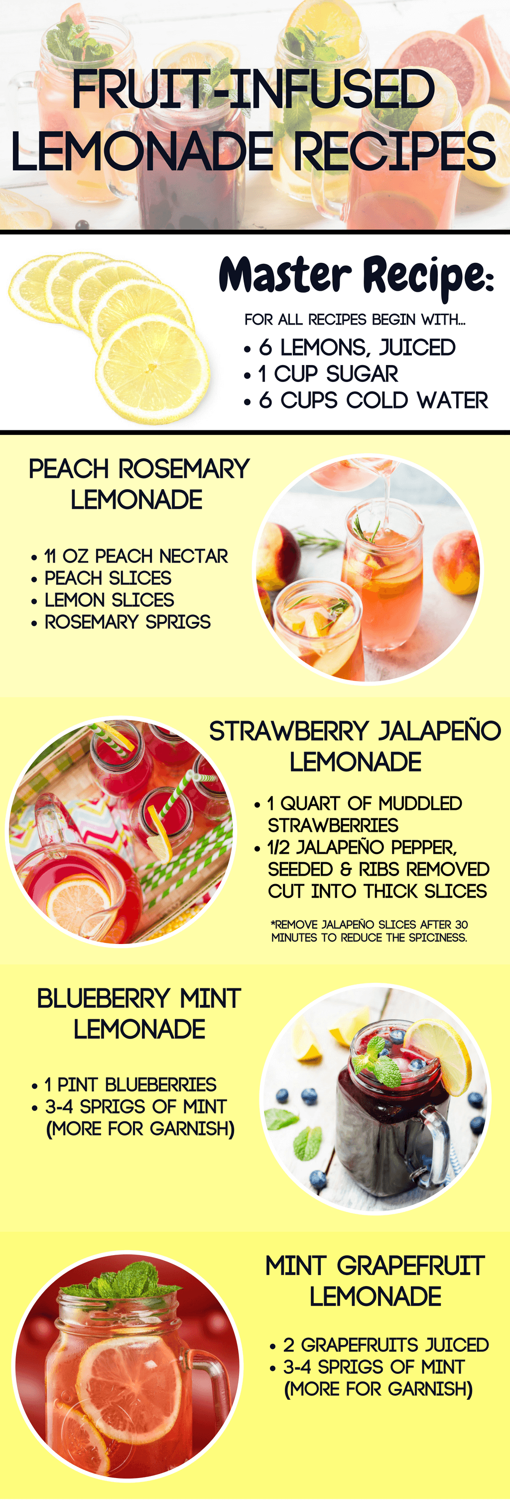 Fruit Infused Lemonade Recipes