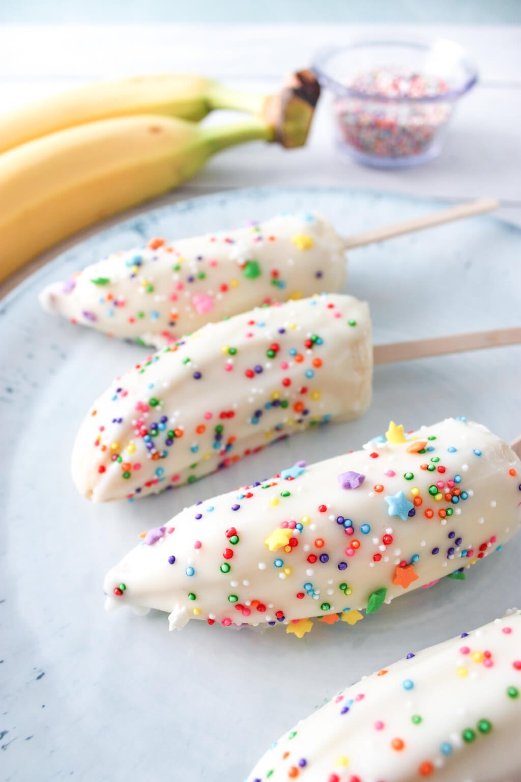 Frozen Banana Yogurt Pops