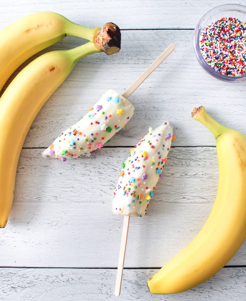 Frozen Banana Yogurt Pops