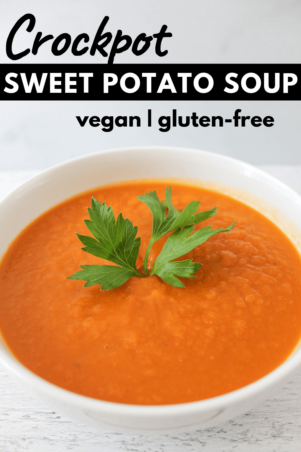 No Fumble Crockpot Sweet Potato Soup