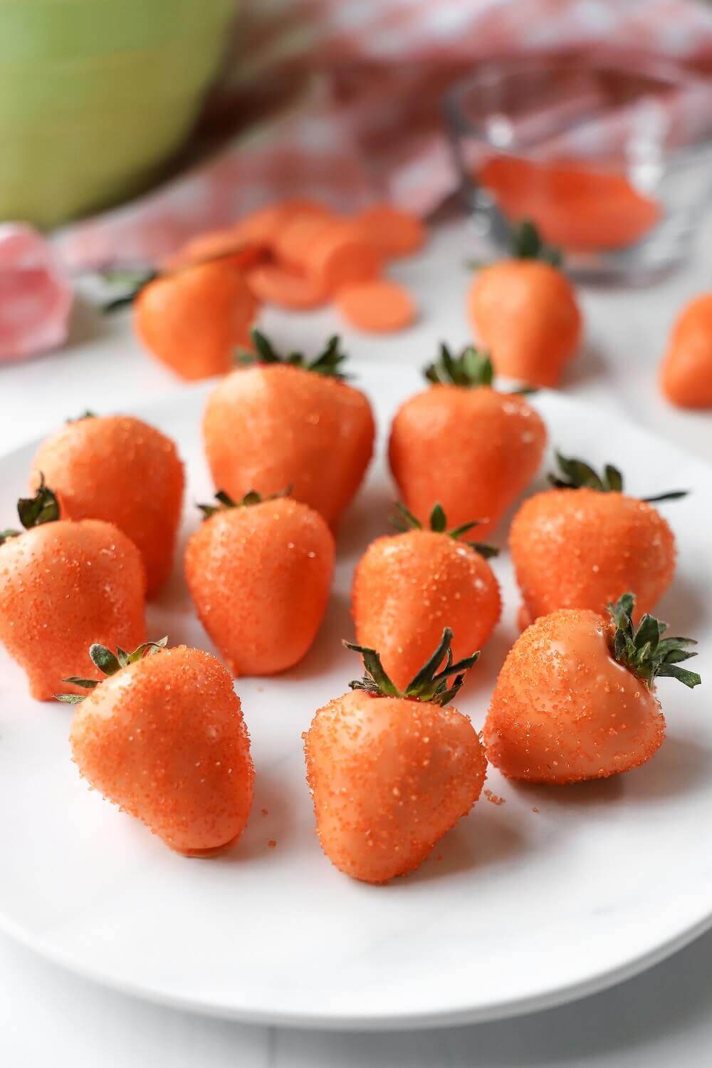 Chocolate-Dipped Strawberry Carrots