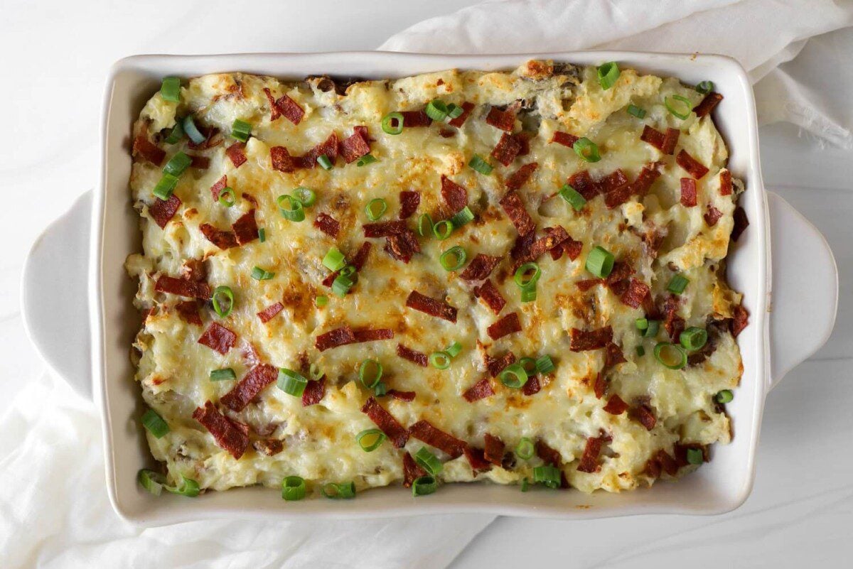 Twice Baked Potato Casserole Banner Image