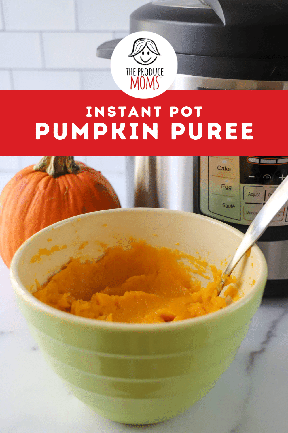 Pinterest Pin: Instant Pot Pumpkin Puree