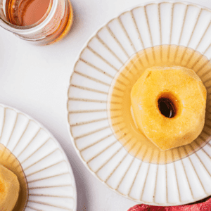 Ambrosia apples served on white plates