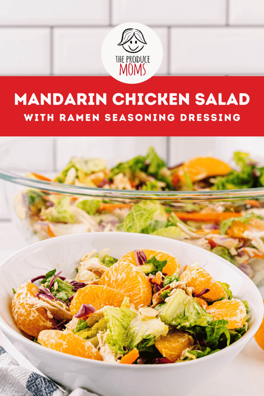 Pinterest Pin Mandarin Orange Chicken Salad