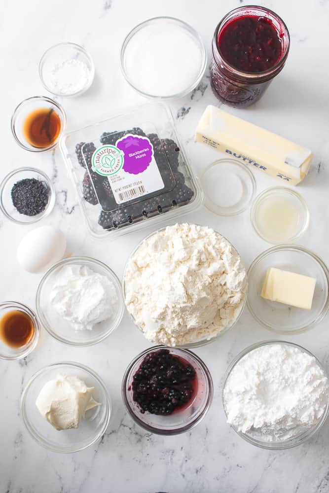 Ingredients Needed for this Copycat Crumbl Blackberry Cookie Recipe