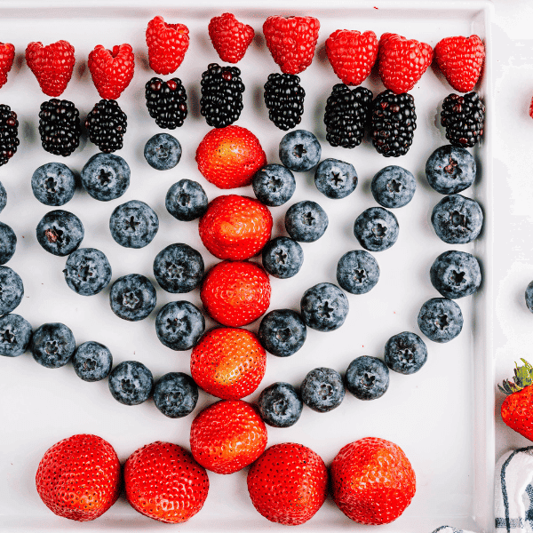 Berry Edible Menorah