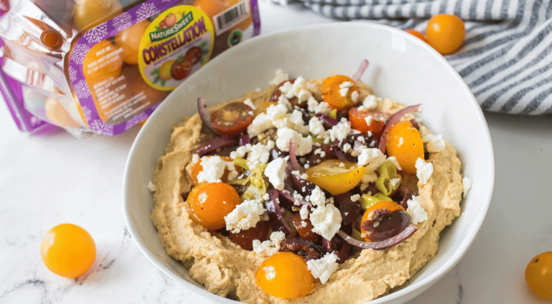 Loaded Greek Hummus with NatureSweet Constellation package