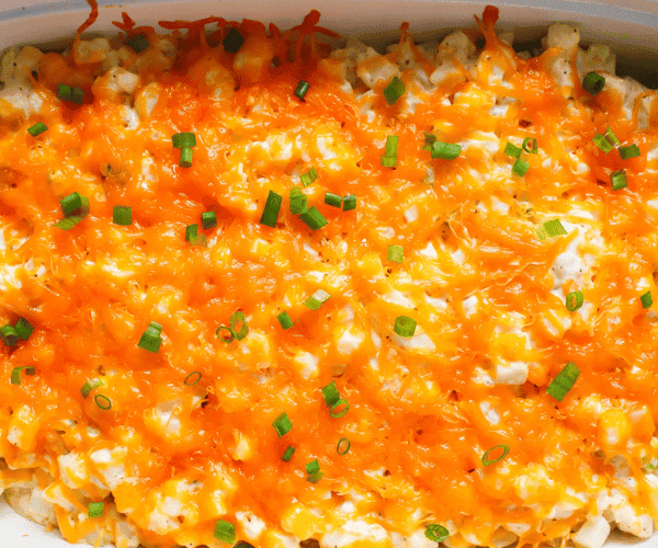 Close up of Cheesy Potatoes