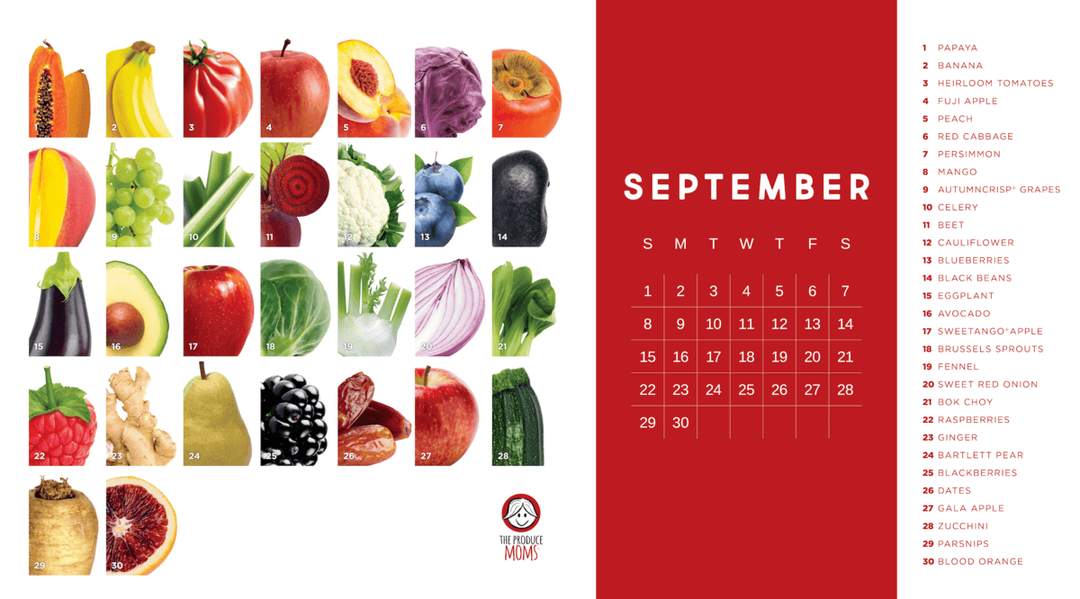 The Produce Challenge Calendar September 2024