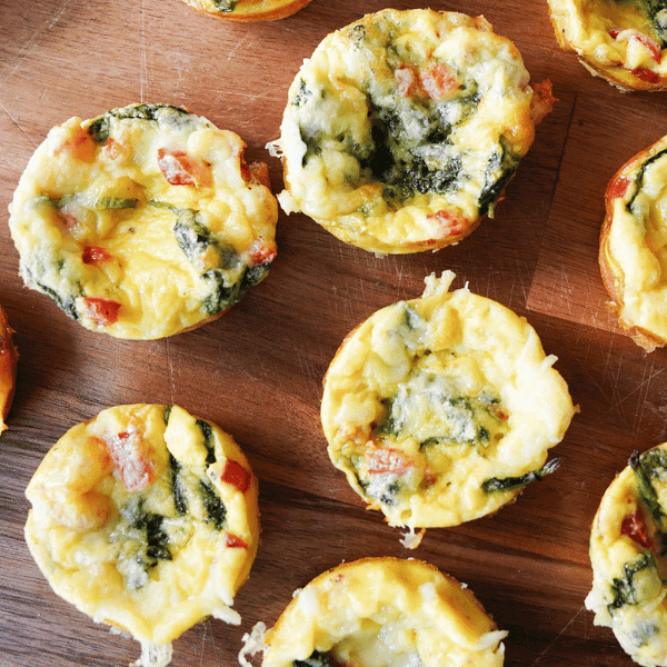 Egg Bites on Wooden board