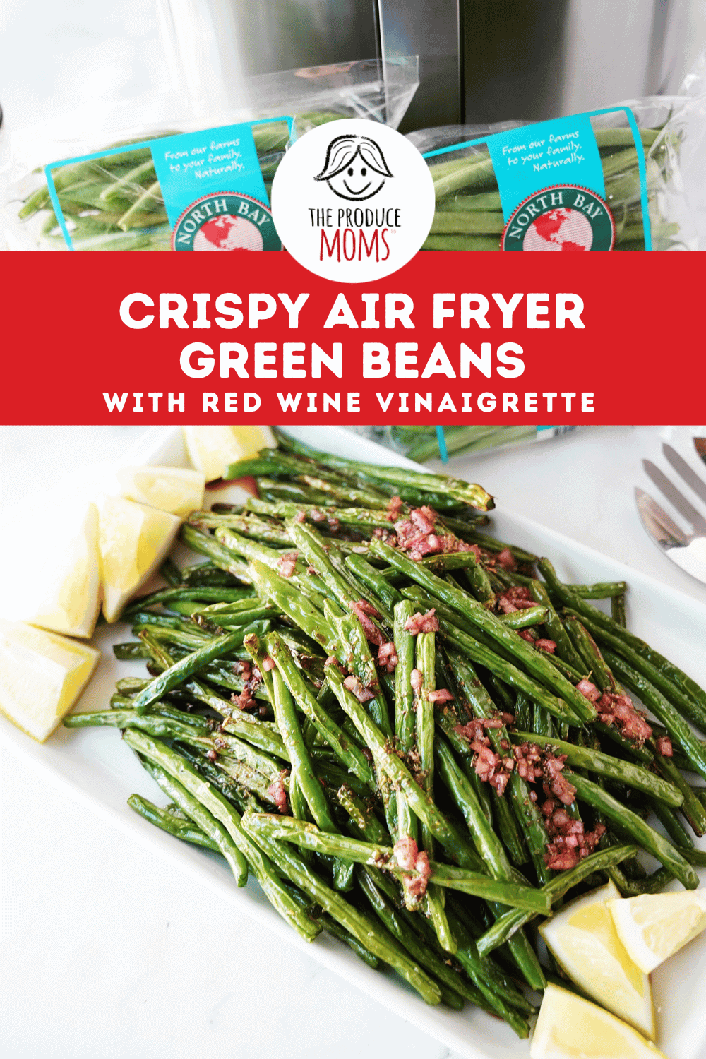 Pinterest Pin Air Fryer Green Beans