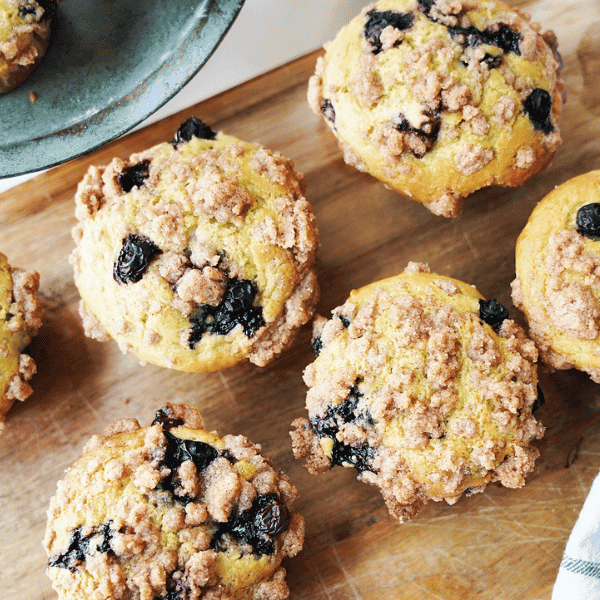 overheard look at avocado blueberry muffins