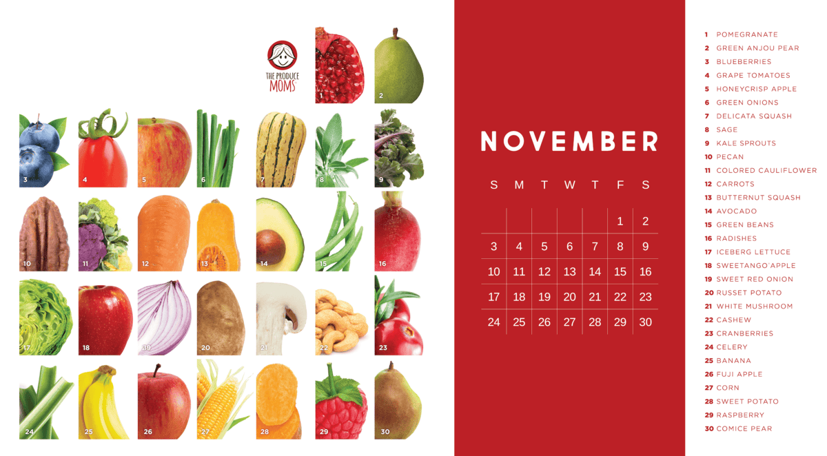 The Produce Challenge Calendar | November 2024