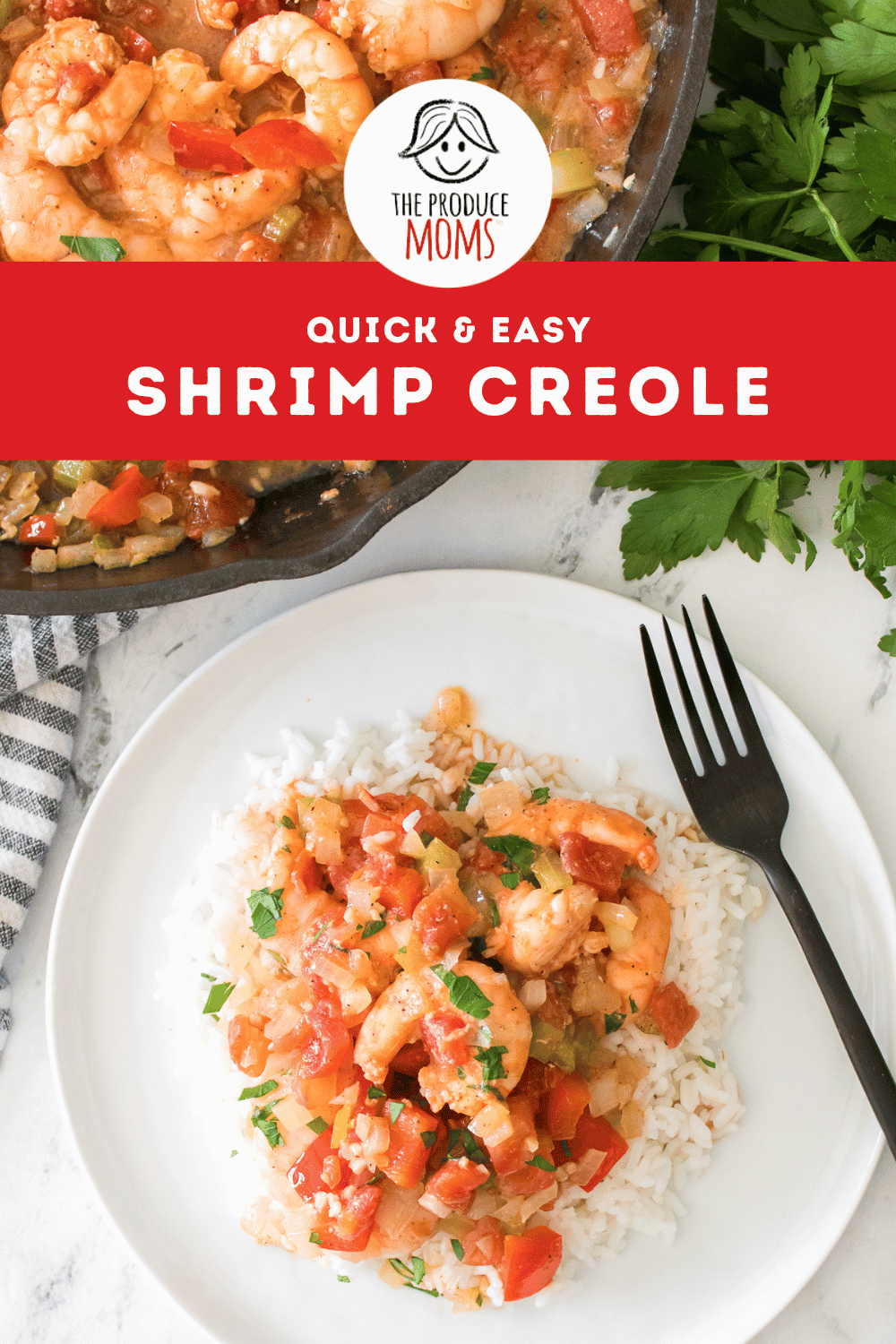 Pinterest Pin Shrimp Creole