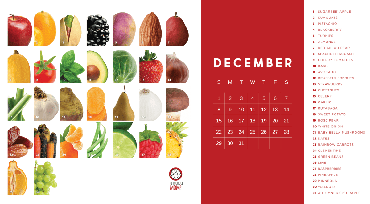 The Produce Challenge® Calendar December 2024