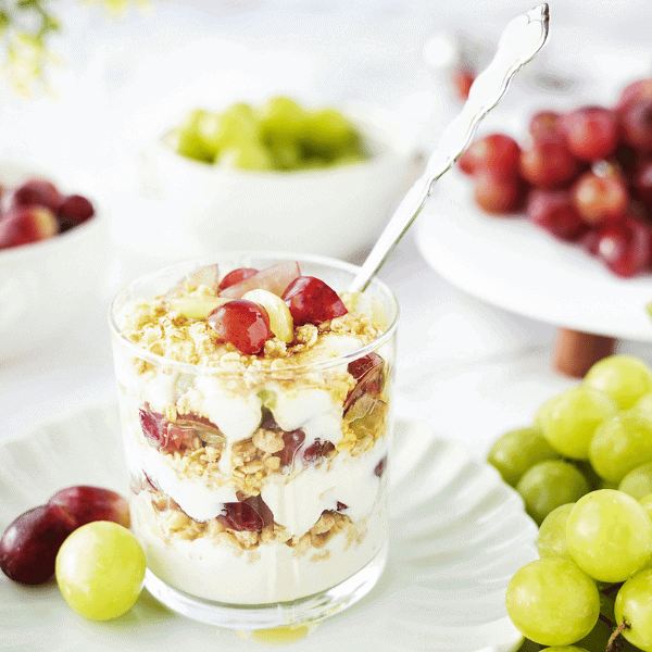 Blog Header Grape Greek Yogurt Parfait