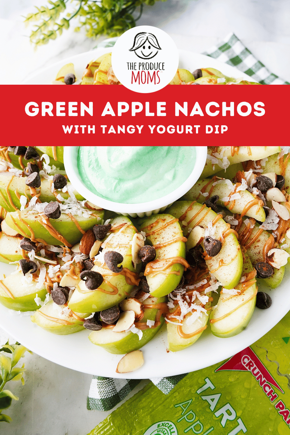 Pinterest Pin Green Apple Nachos