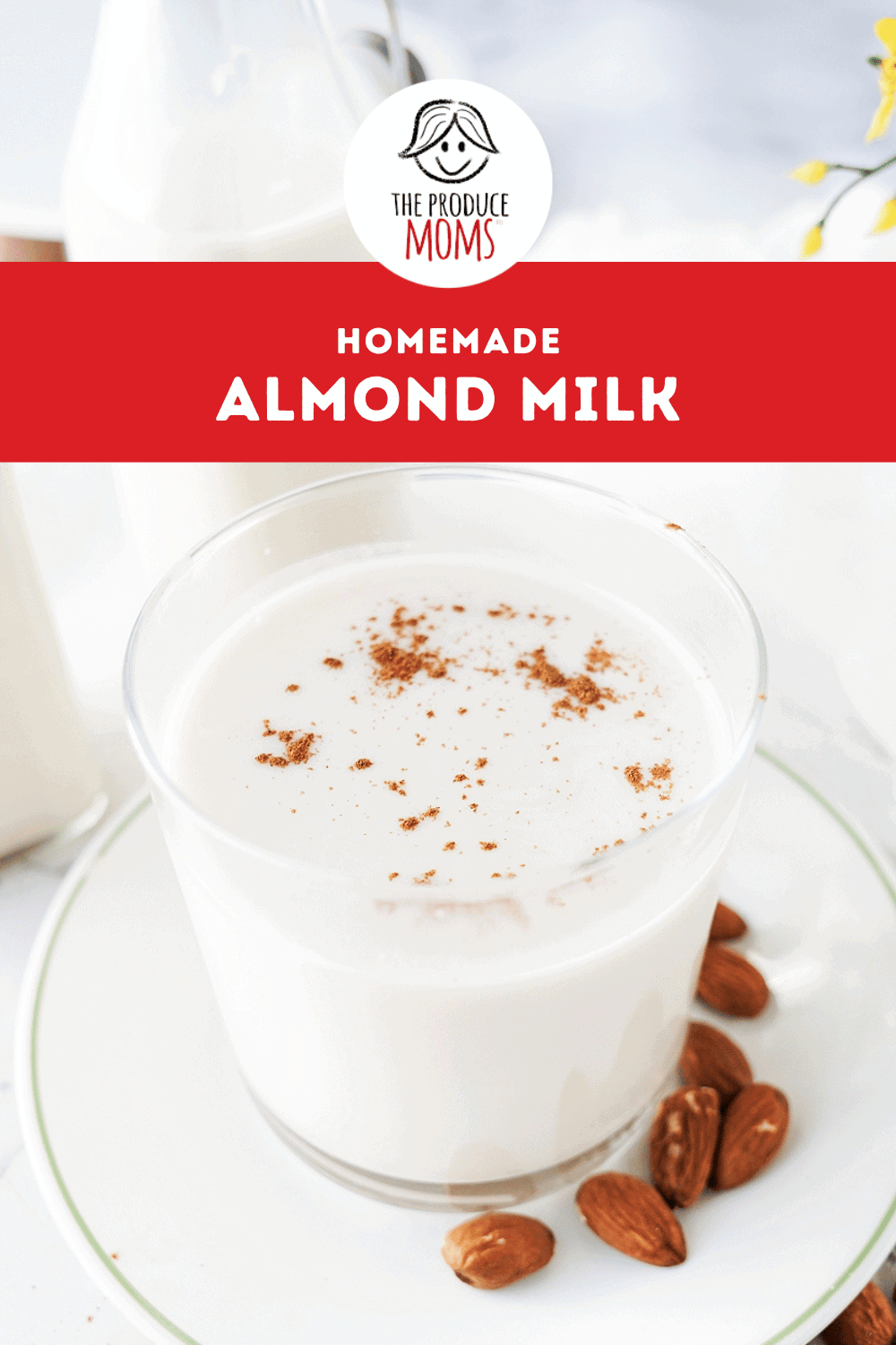 Pinterest Pin Homemade Almond Milk